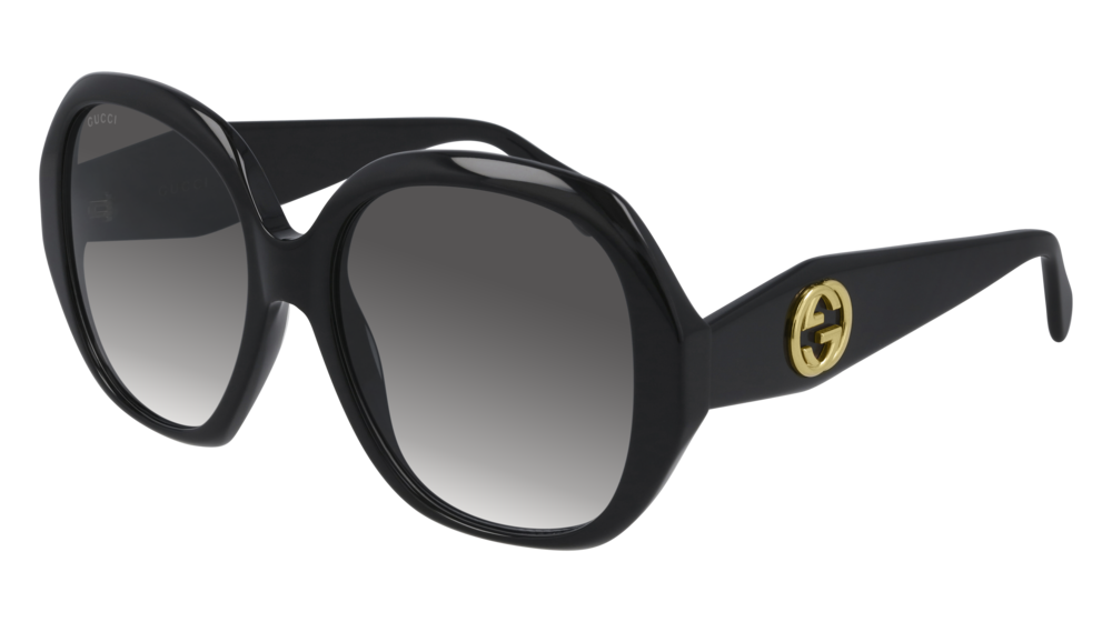 Gucci GG0796S Acetate, Black, Gucci, Sunglasses, Womens