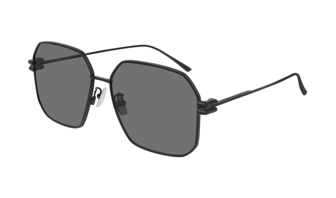 Sunglasses Bottega Veneta 1047S Black, Bottega Veneta, D Frame, Gold, Large, Metal, Non-Polarized, Prescription, Sunglasses, Womens