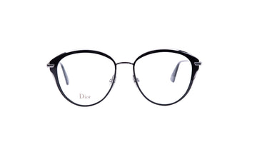 Frames Dior Dioressence20 Black, Dior, Frames, Medium, Metal, Oval, Prescription, Womens