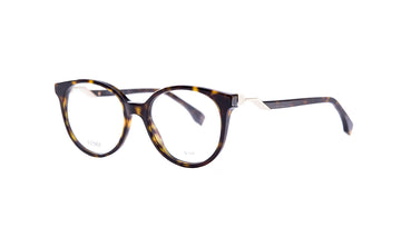 Frames Fendi FF0202 Fendi, Frames, Havana, Oval, Plastic, Prescription, Small, Womens