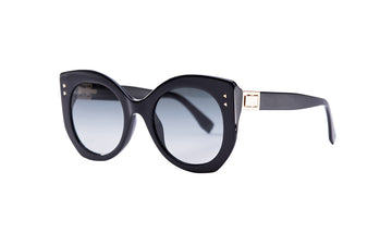 Sunglasses Fendi FF0265S Black, Cat Eye, Fendi, Medium, Non-Polarized, Plastic, Prescription, Sunglasses, Womens