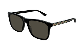 Sunglasses Gucci GG0381S Black, D Frame, Gucci, Havana, Large, Mens, New, Non-Polarized, Plastic, Polarized, Prescription, Sunglasses