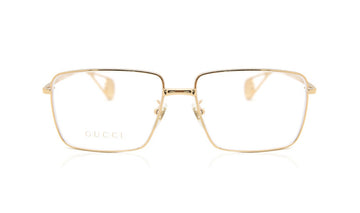 Frames Gucci GG0439O Frames, Gold, Gucci, Large, Metal, Prescription, Rectangle, Womens