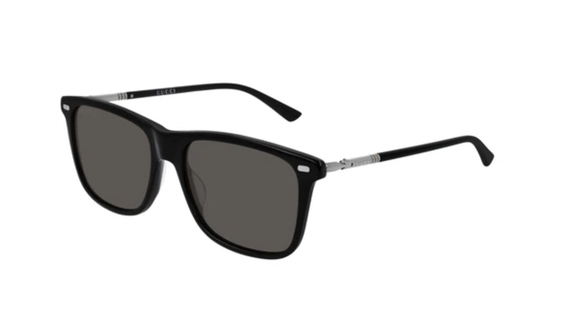 GUCCI Web Rectangle Sunglasses GG0381S Black-US