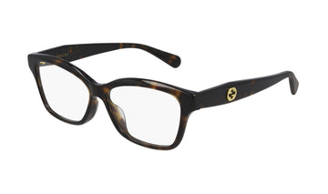 Frames Gucci GG0801OA Black, D Frame, Frames, Gucci, Havana, Medium, Non-Polarized, Plastic, Prescription, Womens