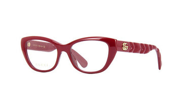 Frames Gucci GG0813O Cat Eye, Frames, Gucci, Medium, Plastic, Prescription, Red, Womens