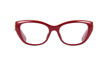 Frames Gucci GG0813O Cat Eye, Frames, Gucci, Medium, Plastic, Prescription, Red, Womens