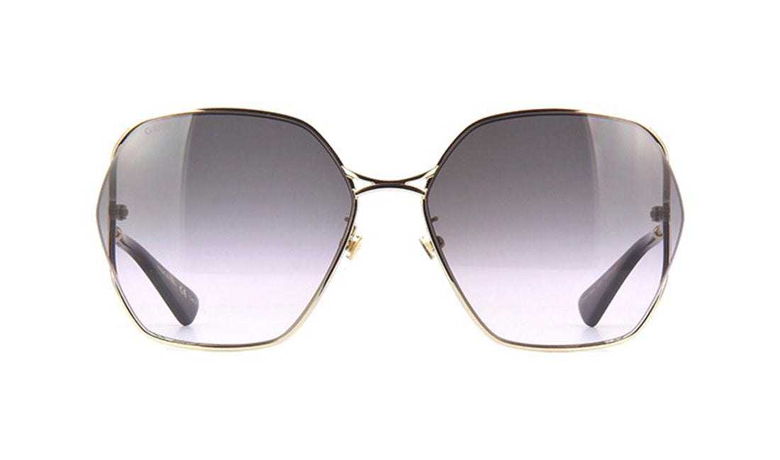 Sunglasses Gucci GG0818SA D Frame, Gold, Gucci, Large, Metal, Non-Polarized, Non-Prescription, Sunglasses, Womens