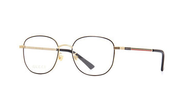 Frames Gucci GG0838OK Black, D Frame, Frames, Gold, Gucci, Medium, Mens, Metal, Prescription