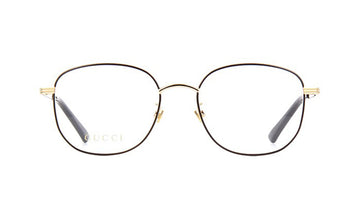 Frames Gucci GG0838OK Black, D Frame, Frames, Gold, Gucci, Medium, Mens, Metal, Prescription