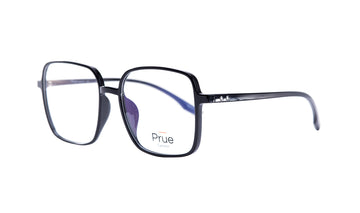 Frames Eleanor Black, Brown, Clear, D Frame, Frames, Large, Plastic, Prescription, Prue, Womens