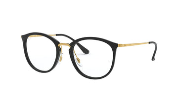 Frames Rayban 0RX7140 Black, Clear, Frames, Medium, Mens, Oval, Plastic, Prescription, Rayban, Small, Unisex, Womens