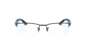 Frames Rayban 0RX8412 Frames, Grey, Medium, Mens, Metal, Prescription, Rayban, Rectangle