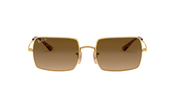 Sunglasses Rayban 1969 (Polarized) Gold, Medium, Metal, Polarized, Prescription, Rayban, Rectangle, Sunglasses, Womens