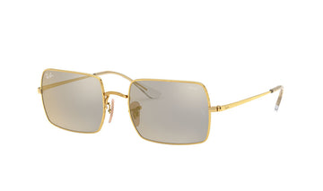Sunglasses Rayban 1969 (Photochromic) Gold, Medium, Metal, Photochromic, Prescription, Rayban, Rectangle, Sunglasses, Womens