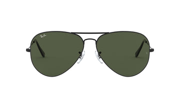 Sunglasses Rayban 3026 Aviator, Black, Large, Mens, Metal, Non-Polarized, Prescription, Rayban, Sunglasses