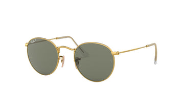 Sunglasses Rayban 3447 (Polarized) Gold, Medium, Mens, Metal, Polarized, Prescription, Rayban, Round, Small, Sunglasses, Unisex, Womens