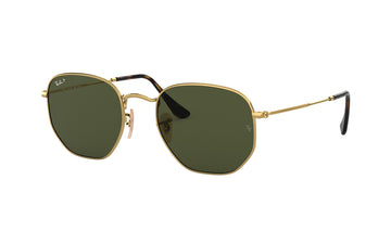 Sunglasses Rayban 3548N (Polarized) D Frame, Gold, Medium, Mens, Metal, Polarized, Prescription, Rayban, Small, Sunglasses