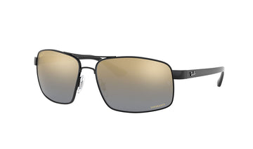 Sunglasses Rayban 3604CH (Polarized) Black, Grey, Large, Mens, Metal, Polarized, Prescription, Rayban, Rectangle, Sunglasses