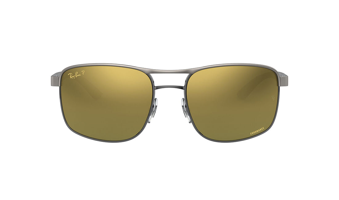 Sunglasses Rayban 3660CH (Polarized) Aviator, Black, Grey, Large, Mens, Metal, Polarized, Prescription, Purple, Rayban, Sunglasses