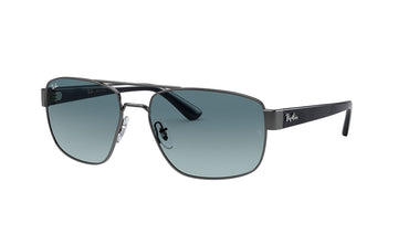 Sunglasses Rayban 3663 Aviator, Grey, Large, Mens, Metal, Non-Polarized, Prescription, Rayban, Sunglasses