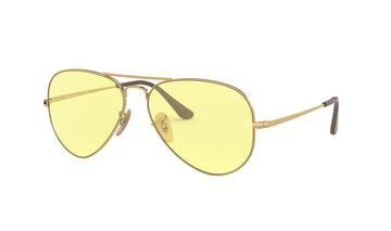 Sunglasses Rayban 3689 (Photochromic) Aviator, Gold, Medium, Mens, Metal, Photochromic, Prescription, Rayban, Small, Sunglasses