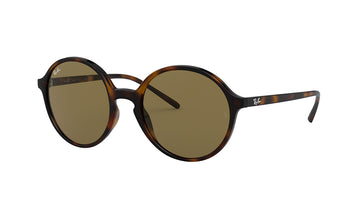 Sunglasses Rayban 4304 Grey, Havana, Medium, Non-Polarized, Plastic, Prescription, Rayban, Round, Sunglasses, Womens