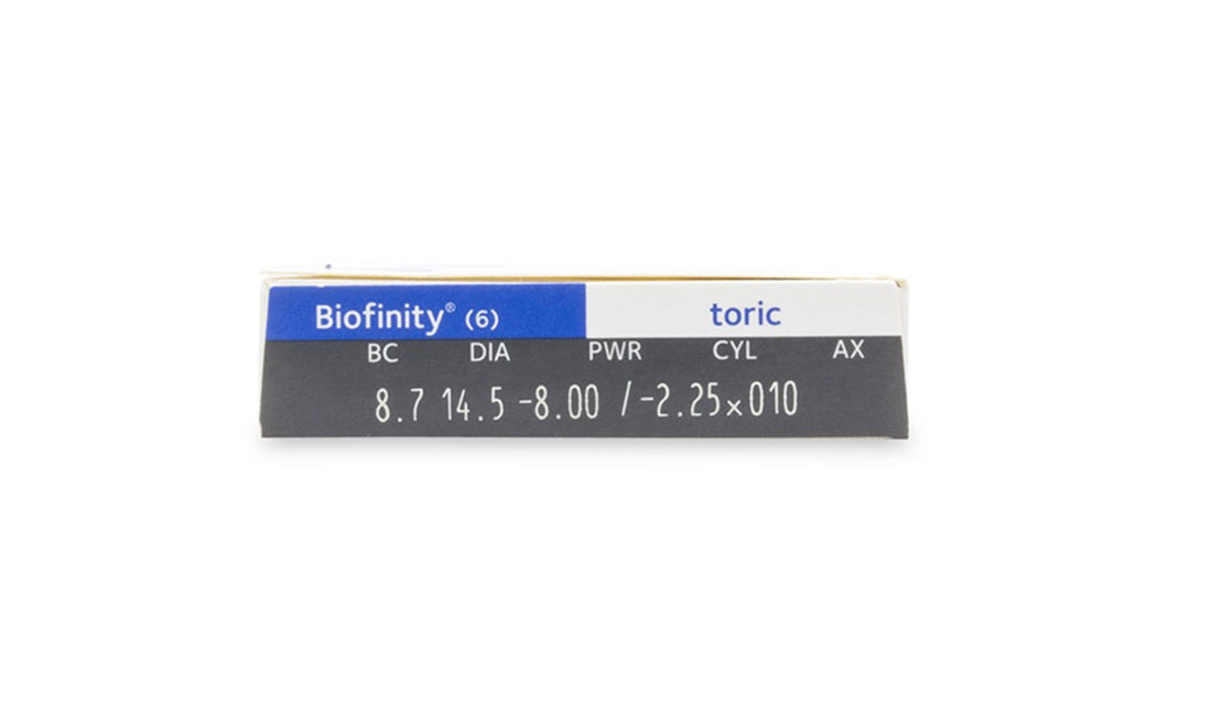 Contact Lenses Biofinity Toric - 6pk 1 Month, 6pk, Biofinity, Contacts, Cooper Vision, Toric