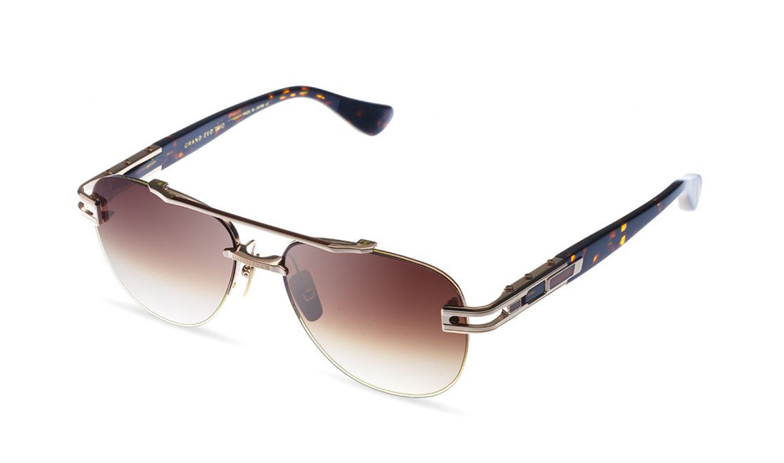 Sunglasses DITA Grand-Evo Two Aviator, Dita, Gold, Large, Mens, Non-Polarized, Non-Prescription, Sunglasses, Titanium