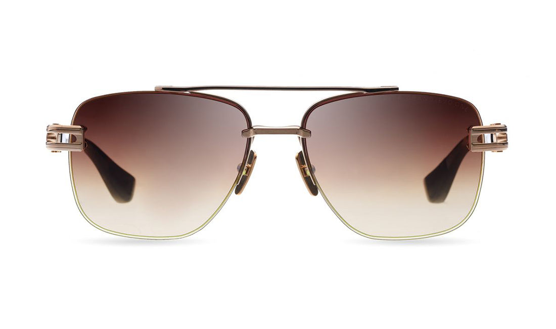 Sunglasses DITA Grand-Evo One Aviator, Black, Brown, Dita, Gold, Large, Mens, Non-Polarized, Non-Prescription, Sunglasses, Titanium