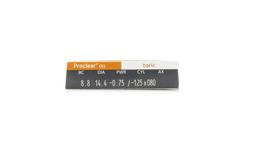 Contact Lenses Proclear Toric - 6pk 1 Month, 6pk, Contacts, Cooper Vision, Proclear, Toric