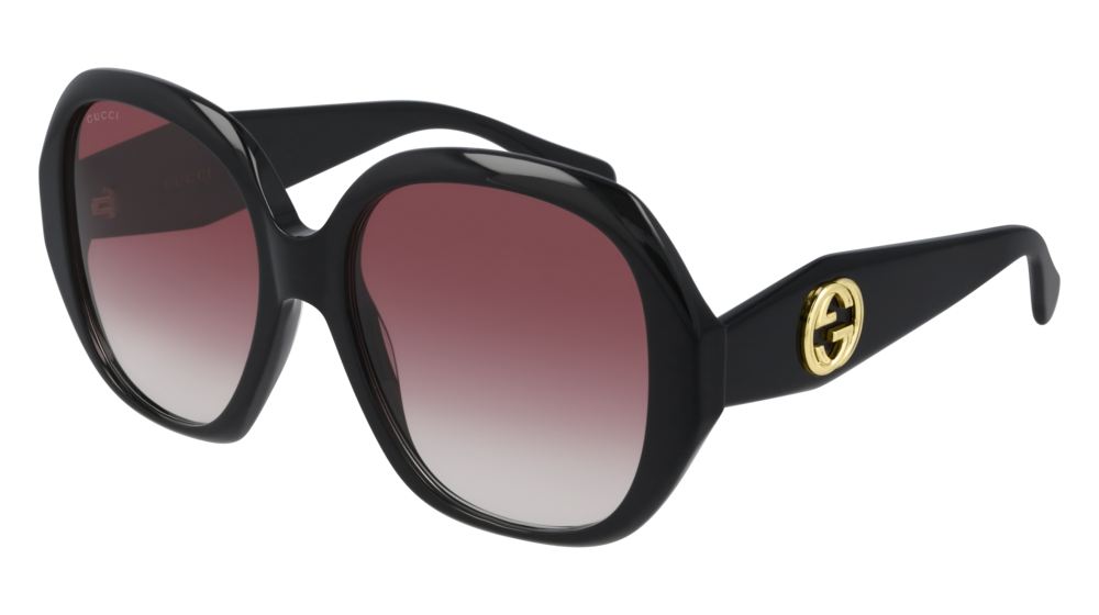 Gucci GG0796S Acetate, Black, Gucci, Sunglasses, Womens