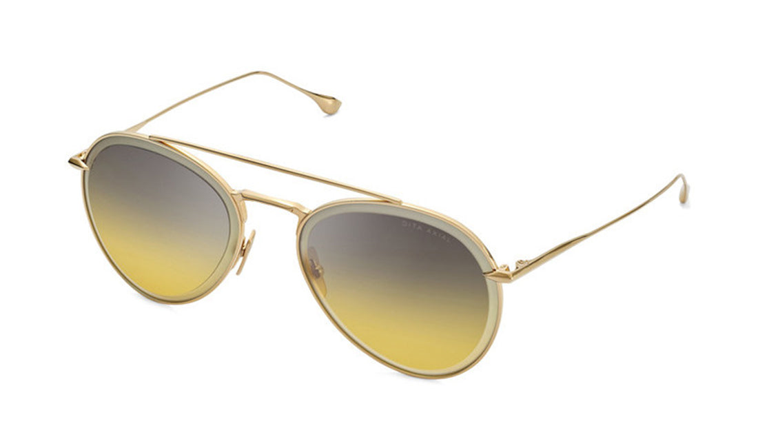 Sunglasses DITA Axial (Web Exclusive) Aviator, Dita, Gold, Large, Metal, Non-Polarized, Non-Prescription, Sunglasses, Womens