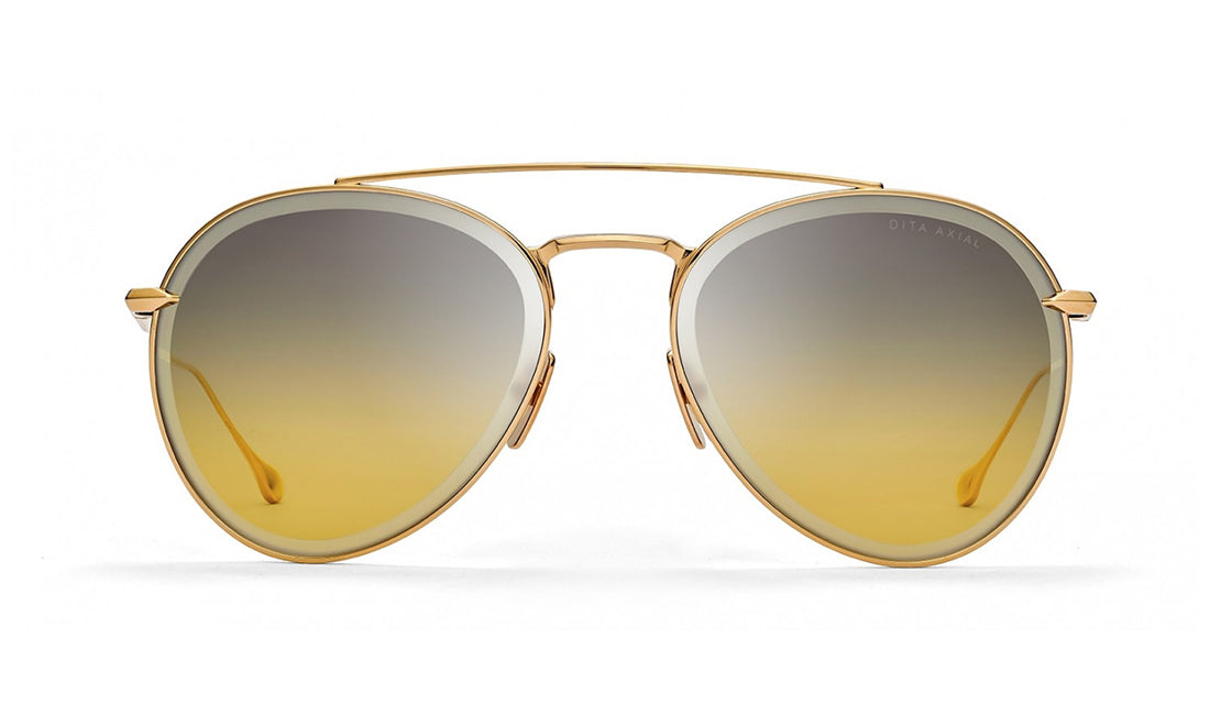 Sunglasses DITA Axial (Web Exclusive) Aviator, Dita, Gold, Large, Metal, Non-Polarized, Non-Prescription, Sunglasses, Womens