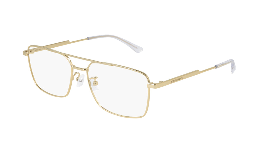 Frames Bottega Veneta 1072O Aviator, Bottega Veneta, Frames, Gold, Large, Mens, Metal, Non-Polarized, Prescription