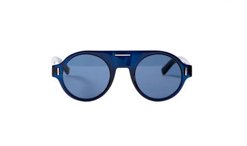 Sunglasses Dior Homme DiorFraction2 Blue, Dior, Mens, Non-Polarized, Plastic, Prescription, Round, Small, Sunglasses