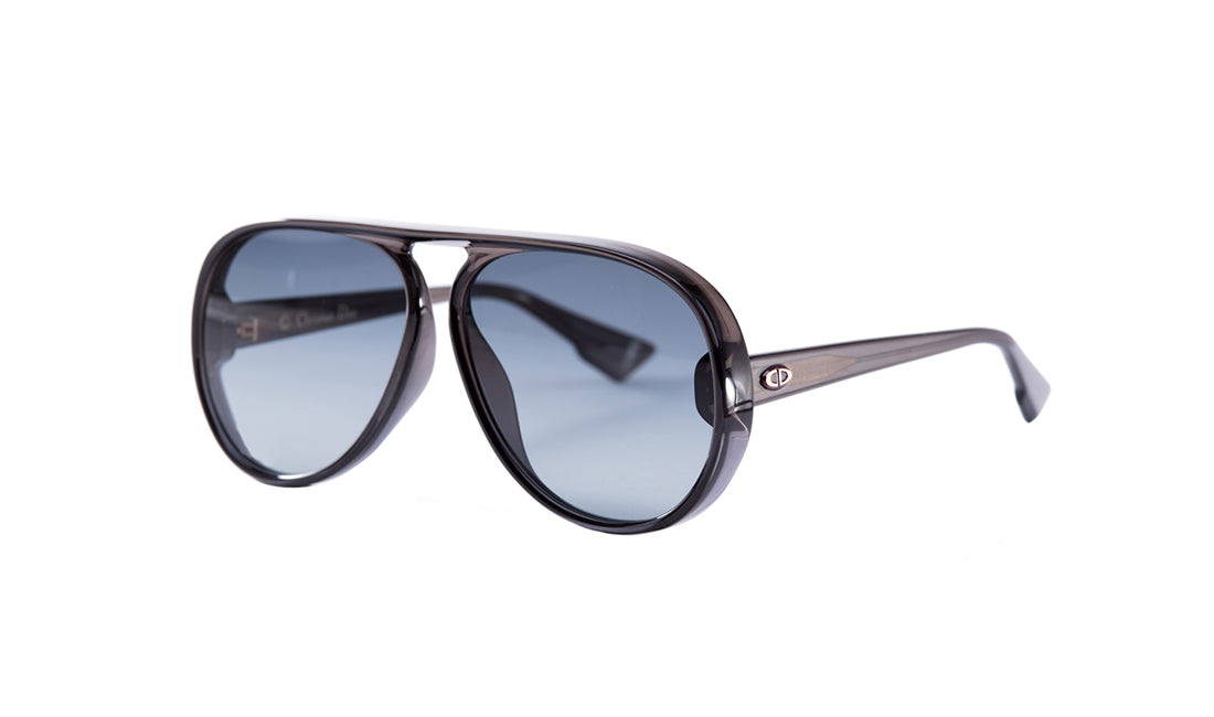 Sunglasses Dior DiorLia Aviator, Dior, Grey, Large, Non-Polarized, Plastic, Prescription, Sunglasses, Womens