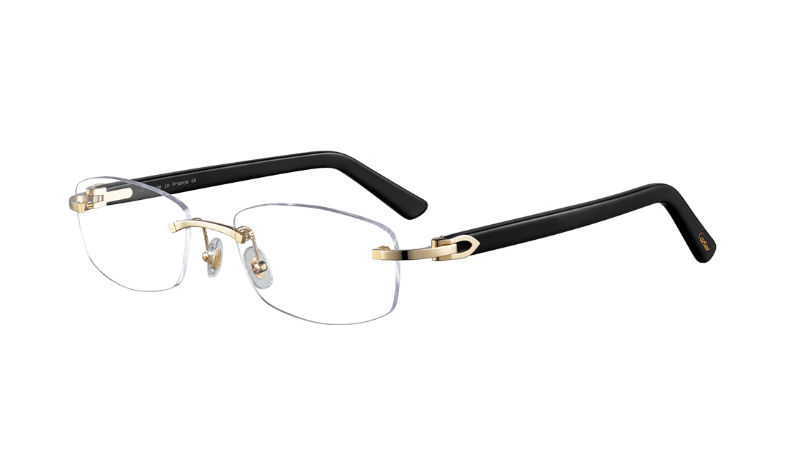 Frames Cartier 0048O Cartier, Frames, Metal, Plastic, Prescription, Rectangle, Unisex