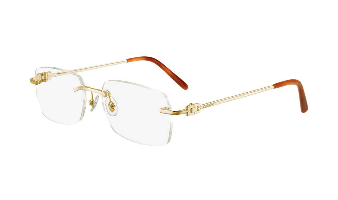 Frames Cartier 0069O Cartier, Frames, Gold, Prescription, Rectangle, Unisex