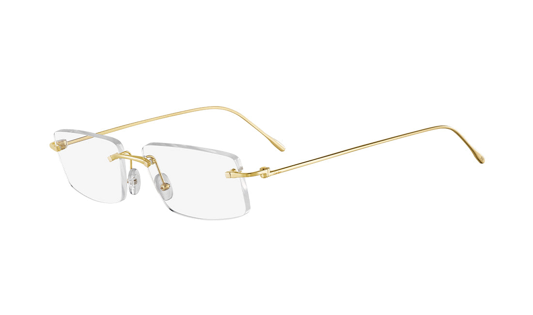 Frames Cartier 0070O Cartier, Frames, Gold, Prescription, Rectangle, Unisex