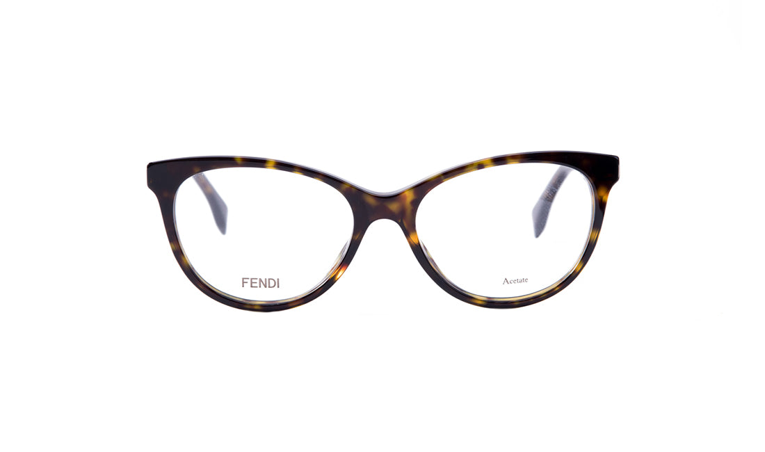 Frames Fendi FF0201 Cat Eye, Fendi, Frames, Havana, Medium, Plastic, Prescription, Womens