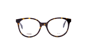 Frames Fendi FF0202 Fendi, Frames, Havana, Oval, Plastic, Prescription, Small, Womens