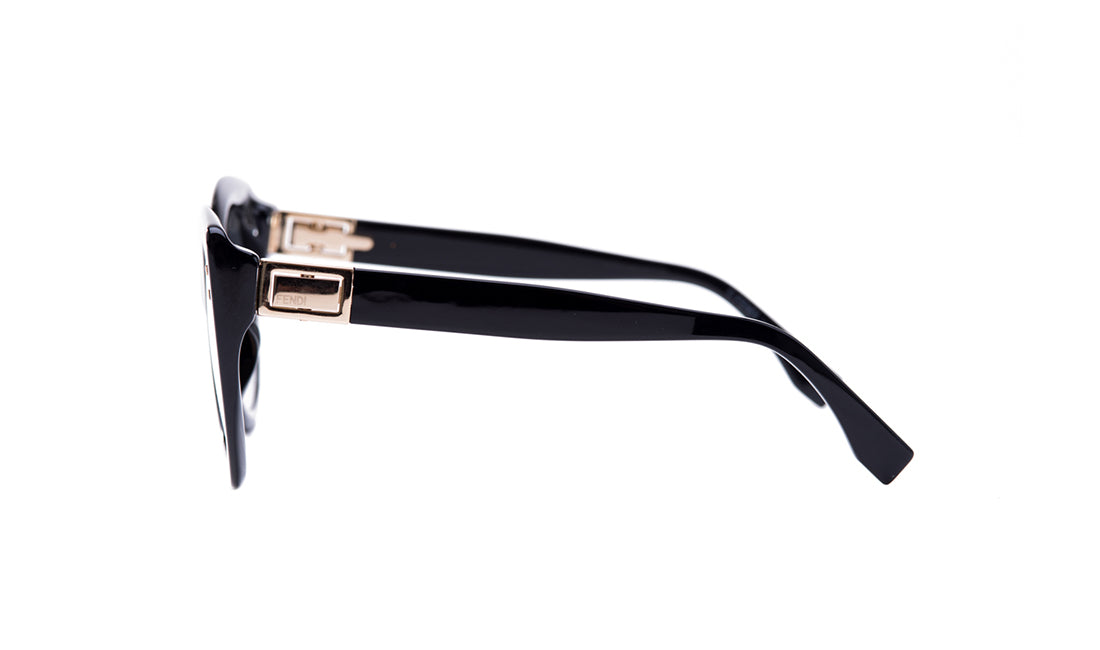 Sunglasses Fendi FF0265S Black, Cat Eye, Fendi, Medium, Non-Polarized, Plastic, Prescription, Sunglasses, Womens