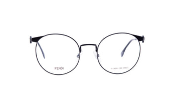 Frames Fendi FF0305 Black, Fendi, Frames, Medium, Metal, Oval, Prescription, Womens