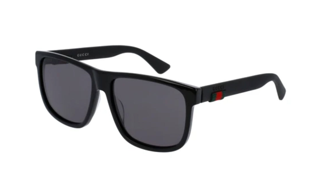Sunglasses Gucci GG0010S Black, D Frame, Gucci, Large, Mens, Non-Polarized, Plastic, Prescription, Sunglasses