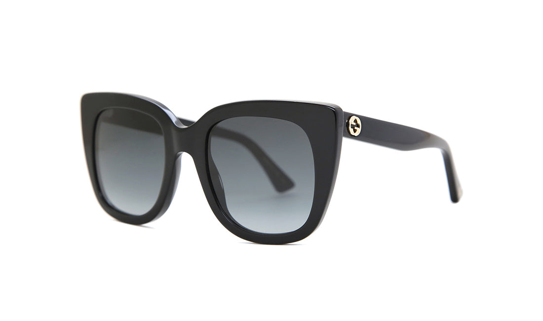 Sunglasses Gucci GG0163S Black, Cat Eye, Gucci, Medium, Non-Polarized, Plastic, Prescription, Sunglasses, Womens