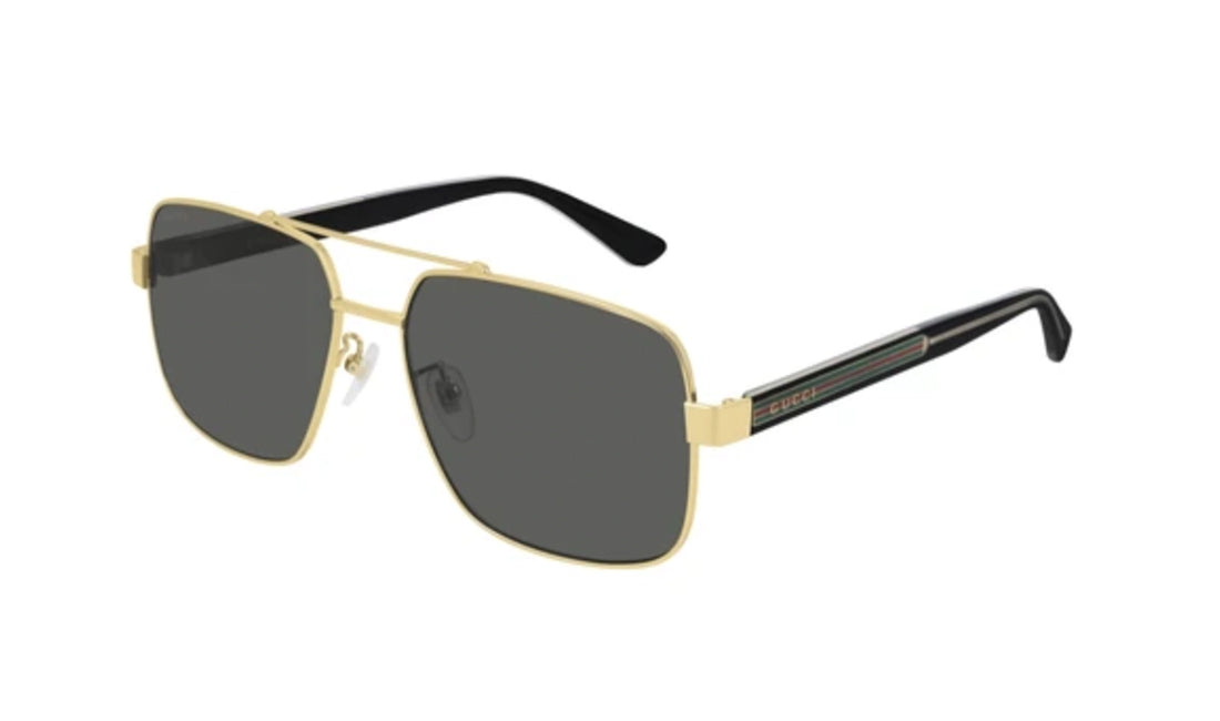 Sunglasses Gucci GG0529S Aviator, Gold, Gucci, Large, Mens, Metal, Non-Polarized, Prescription, Sunglasses
