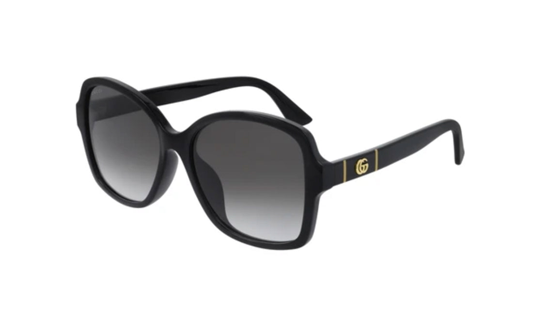 Sunglasses Gucci GG0765SA Black, D Frame, Gucci, Large, Non-Polarized, Non-Prescription, Plastic, Sunglasses, Womens