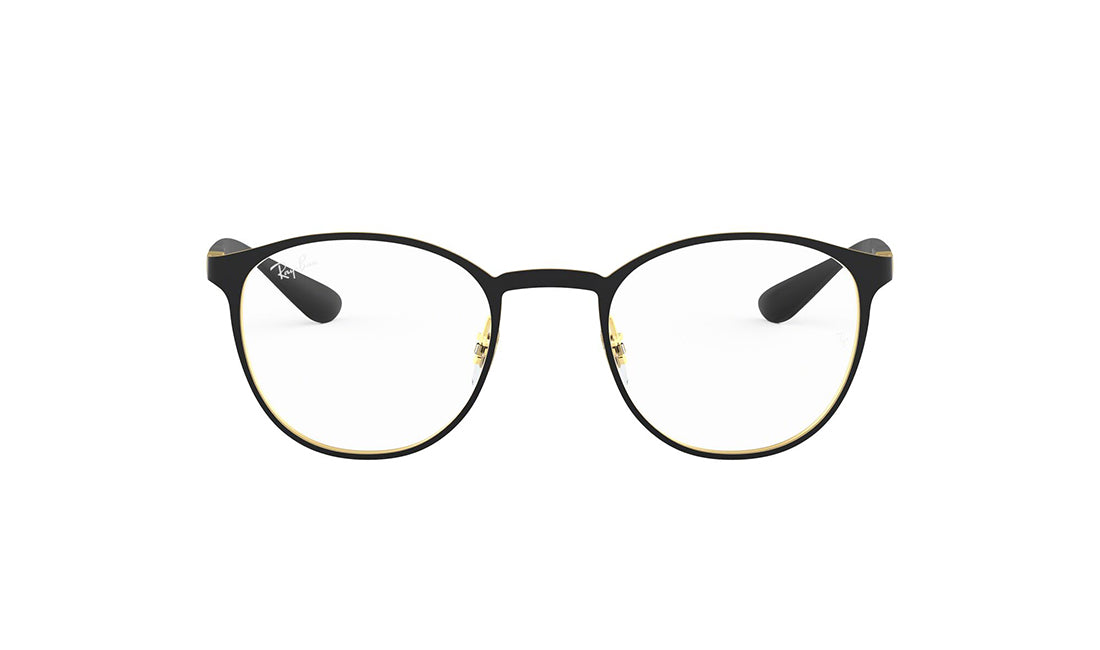 Frames Rayban 0RX6355 Black, Frames, Grey, Mens, Metal, Oval, Plastic, Prescription, Rayban, Small, Unisex, Womens