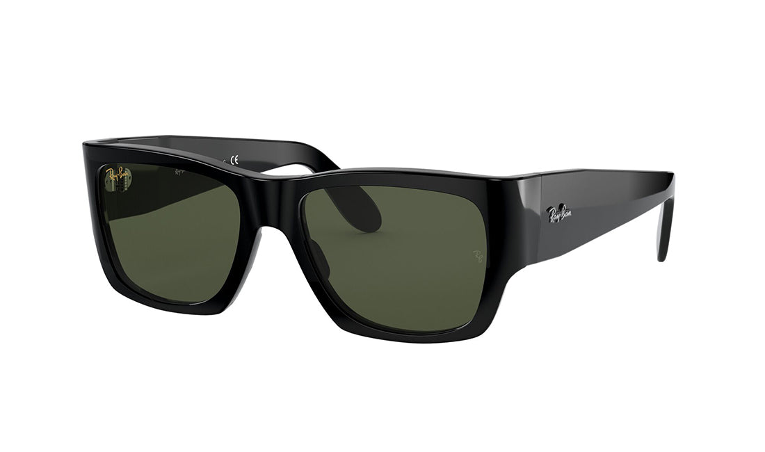 Sunglasses Rayban 2187 Black, Medium, Mens, Non-Polarized, Plastic, Prescription, Rayban, Rectangle, Sunglasses